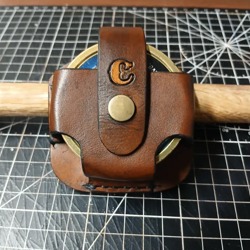 Leather dip can holder for your belt