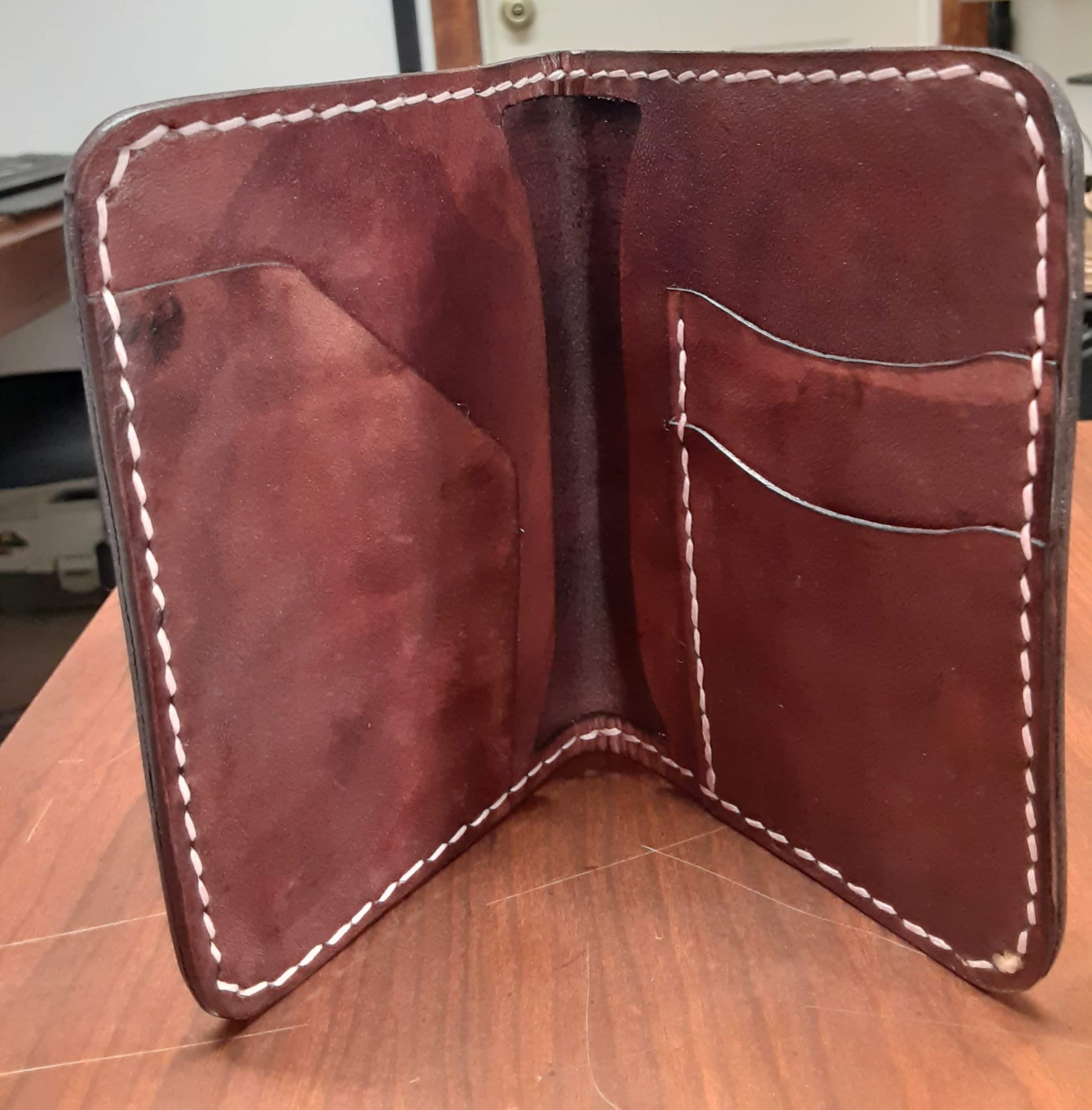 Handcrafted Leather passport and card holder