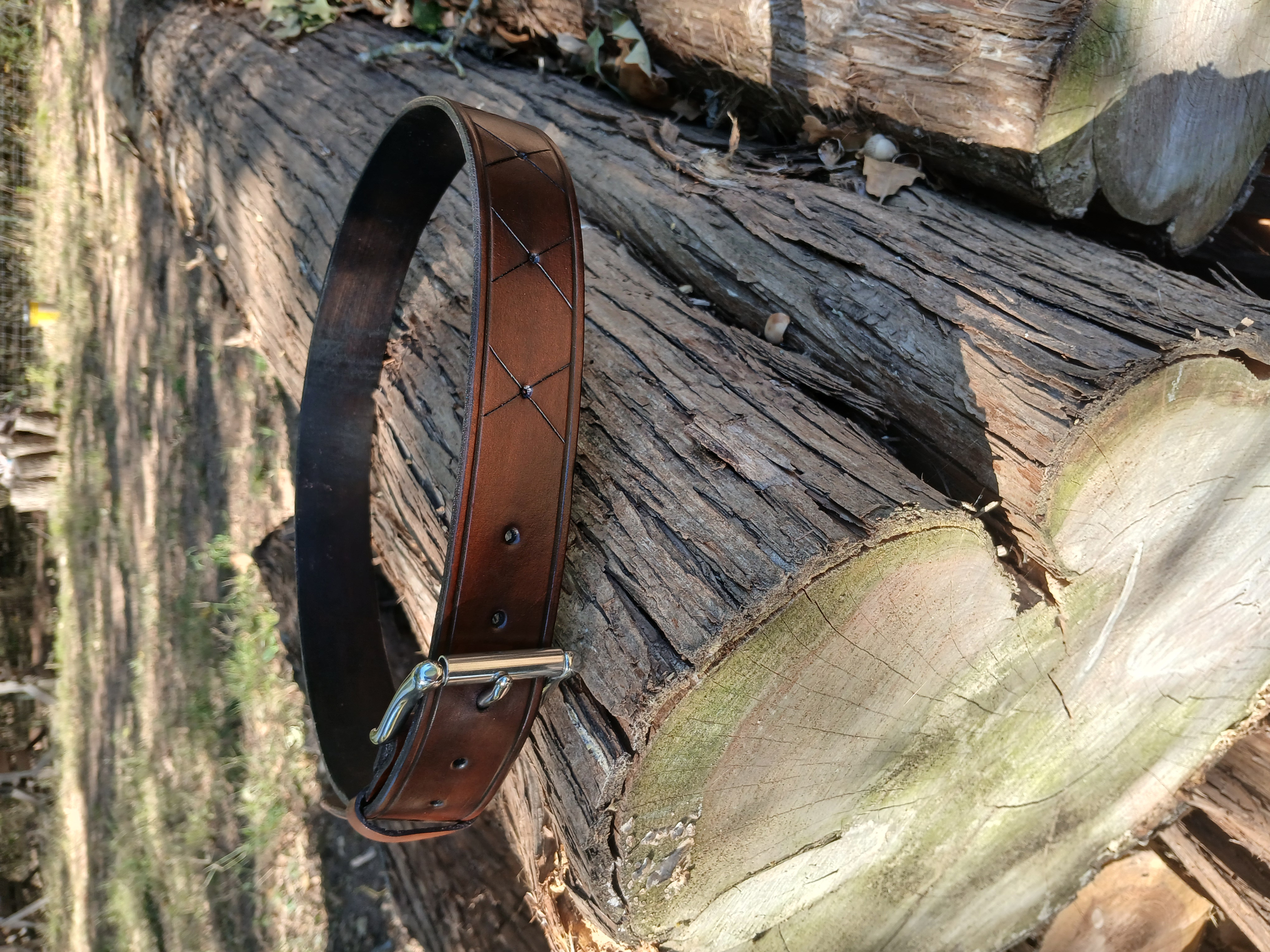 Handcrafted custom Leather Belt