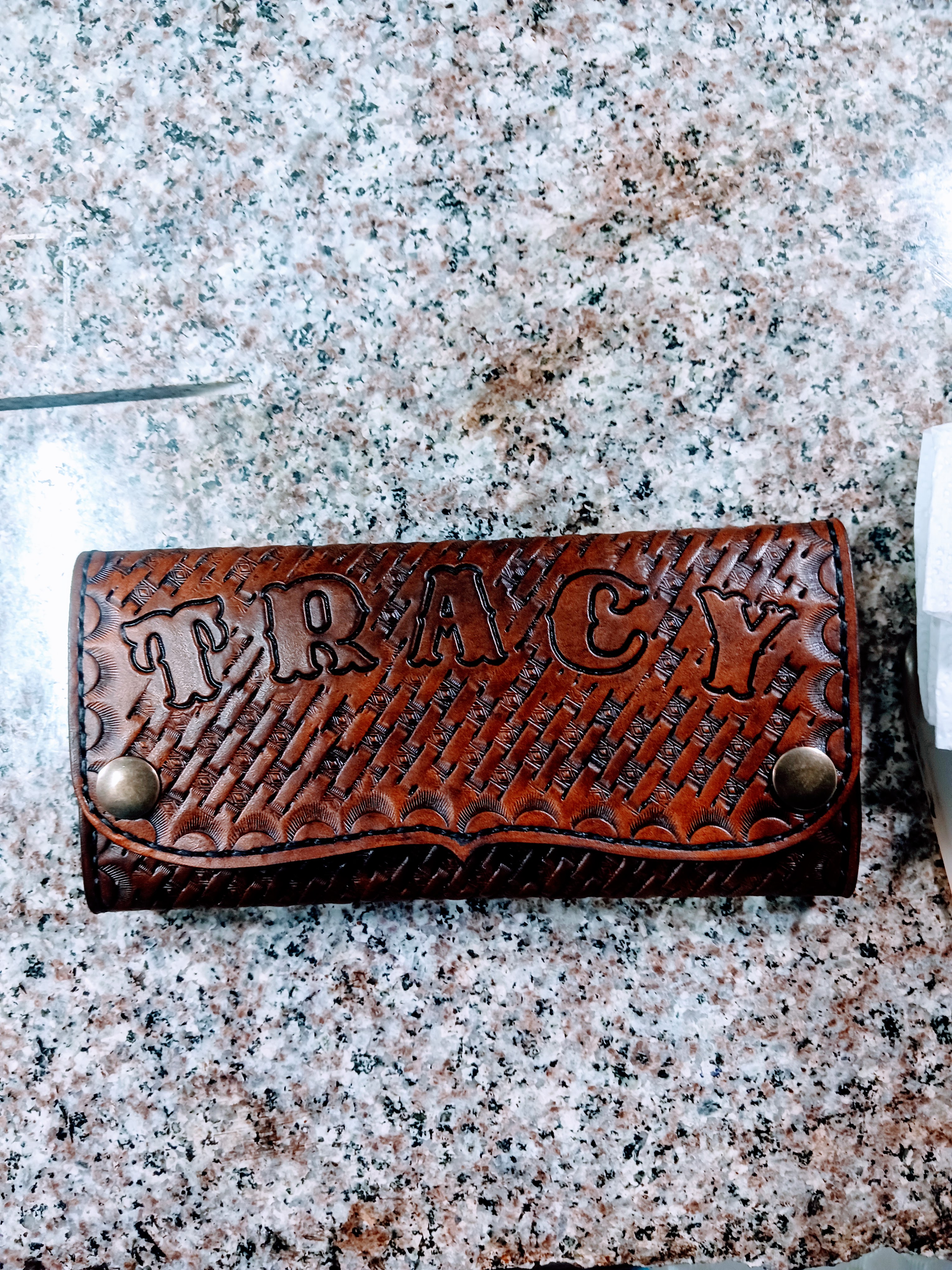 Personalized Leather Wallet for women