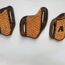 Pocket knife sheath belt slide